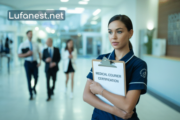 How is the medical courier certification essential?